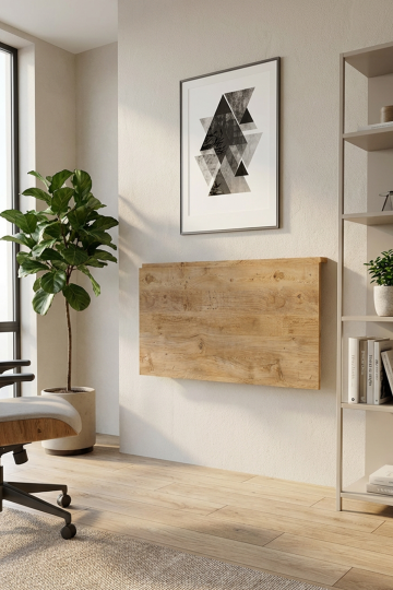 Duvara Monte Katlanabilir Pratik Çalışma Masası Bilgisayar Masası Çizim Masası