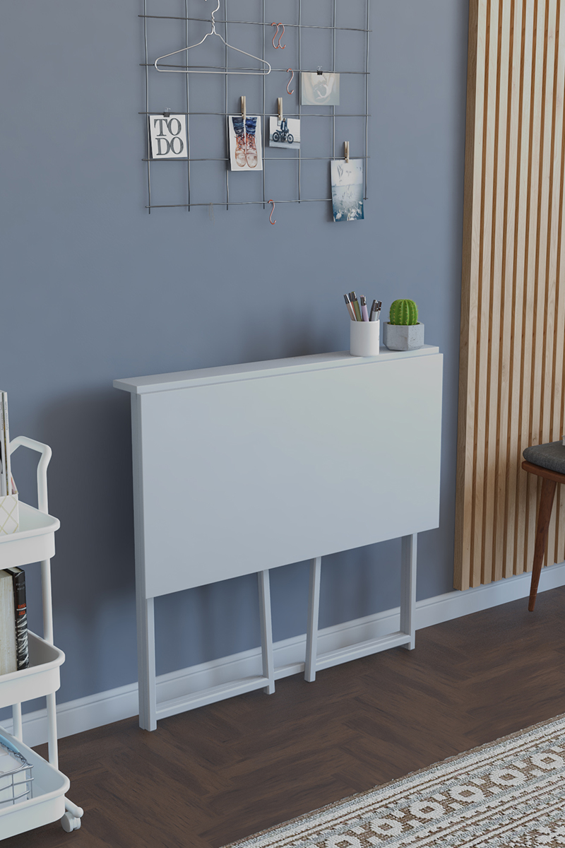 Yüceer Home Workpro Beyaz Tabla Beyaz Ayak Çalışma Masası 