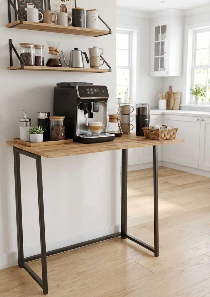 Demköşe Katlanabilir Kahve Köşesi Ve Mini Tezgâh
